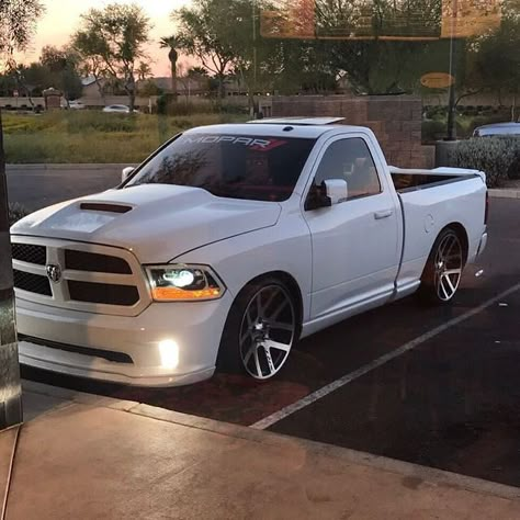 Ram Lowered, Dodge Pickup Trucks, Single Cab Trucks, Chevy Trucks Silverado, Muscle Truck, Lowrider Trucks, Dropped Trucks, Lowered Trucks, Custom Chevy Trucks