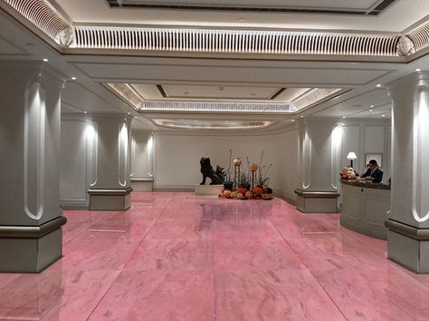 Pink Marble Flooring, Pink Epoxy Floor, Pink Marble Floor, Kawaii House, Sparkle Floor, Private Salon, Marble Room, White Marble Floor, Shoes Wallpaper