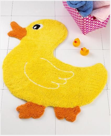 Rubber Ducks bath mat | Duck Bath Rug | DuckDuckGoose Ducky Bathroom, Rubber Ducky Bathroom, Colorful Bathroom Rugs, Duck Accessories, Rubber Duck Bathroom, Kids Bathroom Ideas Shared, Duck Bathroom, Kids Bathroom Colors, Duck Bath