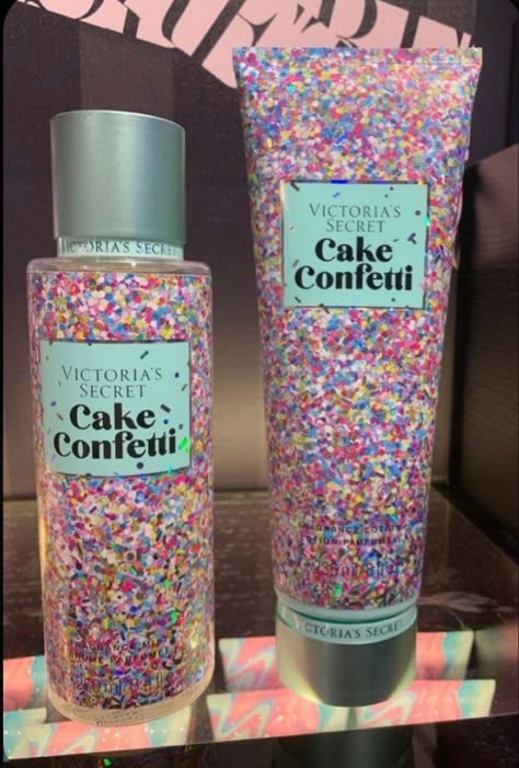 Follow my pinterest @danina211 for more beauty finds&outfit ideas Victoria Secret Cake Confetti, Victoria Secret Cake, Victoria Secret Perfume Body Spray, Profumo Victoria Secret, Cake Confetti, Victoria Secret Body Spray, Bath N Body Works, Victoria Secret Fragrances, Pink Perfume