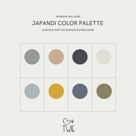 Japandi Colors 2022, Japanese Interior Design Color Palette, Japandi Interiors With Color, Japandi Branding, Japandi Colour Palette, Minimalist Paint Colors, Japanese Interior Design Living Room, Color Palette Scandinavian, Japandi Colors