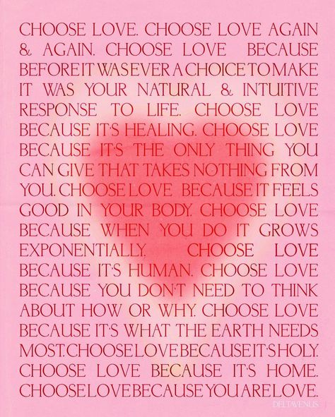 Delta Venus on Instagram: “Choose Love 🤍 Intentionally a little hard to read so you slow down, pause, take your time and connect deeply with the message. Sending you…” Choose Love, Take Your Time, The Message, Slow Down, To Read, On Instagram, Instagram