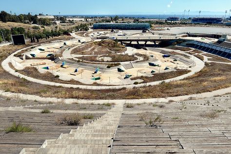 Olympic Canoe And Kayak Slalom Center, Athens, 2004 Summer Olympics Venue Destroyed Building, 1984 Winter Olympics, 2004 Olympics, Haunting Photos, Olympic Village, Urban Explorer, Summer Olympic Games, Olympic Stadium, The Weather Channel