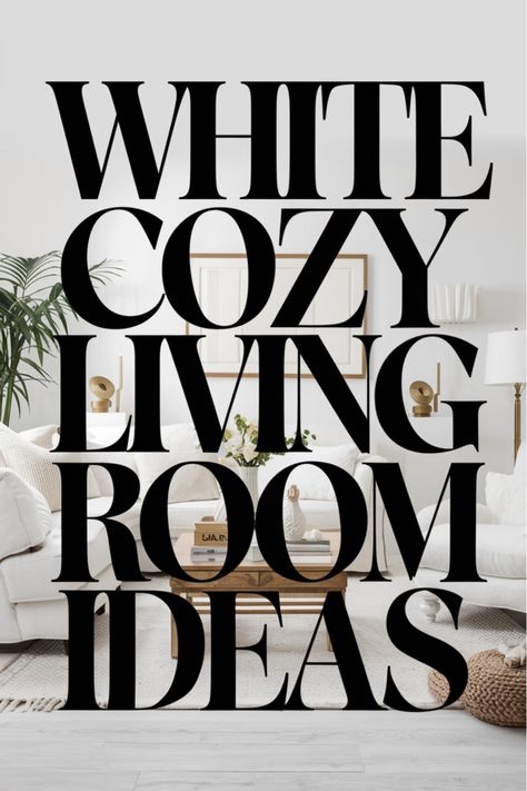 Discover the serene beauty of a white cozy living room. This pin showcases elegant decor ideas that create a peaceful and inviting space for relaxation or hosting guests. Embrace the simplicity and warmth of neutral tones in your own home with these inspiring design concepts. Whether you are looking to redecorate your current space or seeking inspiration for a new project, this pin will help you achieve a sophisticated and comfortable living area that radiates tranquility and style. White Sectional Living Room Ideas, White Lounge Ideas, White Wall Living Room Ideas, White Cozy Living Room, White Living Room Furniture, White Walls Living Room, White Living Room Ideas, Room Ideas Inspiration, White Living Room Decor