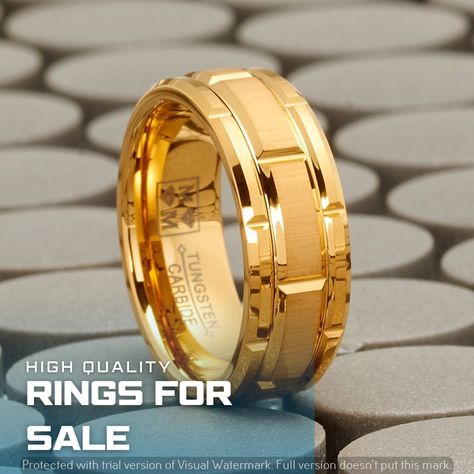 Men Wearing Gold Rings, Men’s Ring Design Gold, Ring For Men Wedding Gold, Mens Gold Diamond Rings Wedding, Men’s Gold Ring Designs, Man Gold Ring Design, Ring Men Gold Jewelry, Mens Rings Fashion Gold, Mens Ring Designs Diamonds