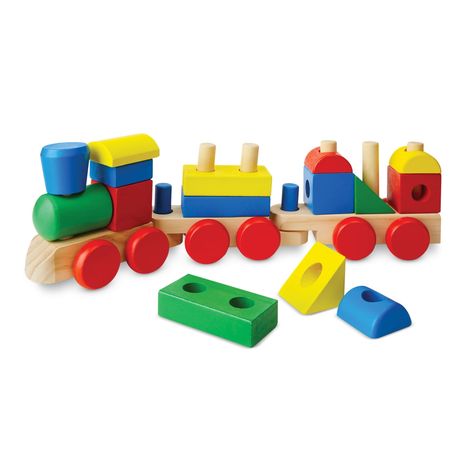 Sorting & Stacking Toys, Wooden Toys For Toddlers, Wooden Train Set, Train Cars, Melissa And Doug, Wooden Train, Melissa & Doug, Stacking Toys, Toddler Age