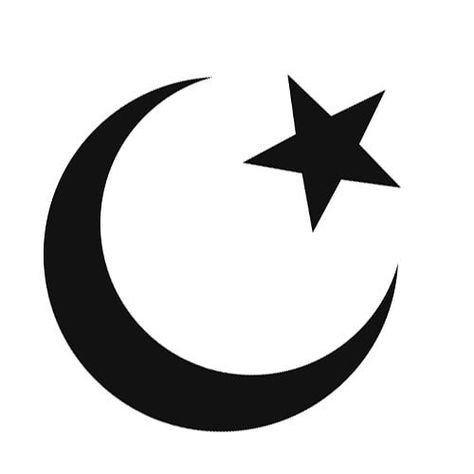 Star and Crescent of Islam  This emblem, commonly recognized as the symbol of the Islamic faith, has actually acquired its association to the faith by association, rather than intent.  The star and crescent symbol itself is very ancient, dating back to early Sumerian civilization, where it was associated with the sun God and moon Goddess (one early appearance dates to 2100 BCE), and later, with Goddesses Tanit and even Diana. The symbol remained in near constant use, and was eventually adopted i Moon Symbol Meaning, Muslim Sign, Islam Moon, Symbols Of Islam, Moon Star Tattoo, Islam Symbol, Small Moon Tattoos, Turkish Flag, Crescent Moon Tattoo