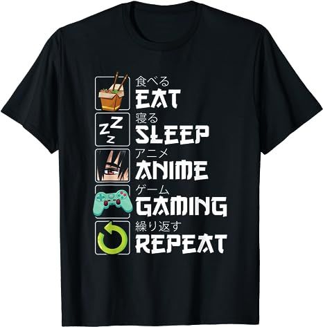 Do you or someone you know love Anime, Ramen And Video Games? Then get this Japanese Manga design for kids, youth, teen boys and girls anime lovers. Anime Ramen, Manga Design, Repeat Design, Japanese Manga, Eat Sleep, Gaming, Sleep, Anime, T Shirt