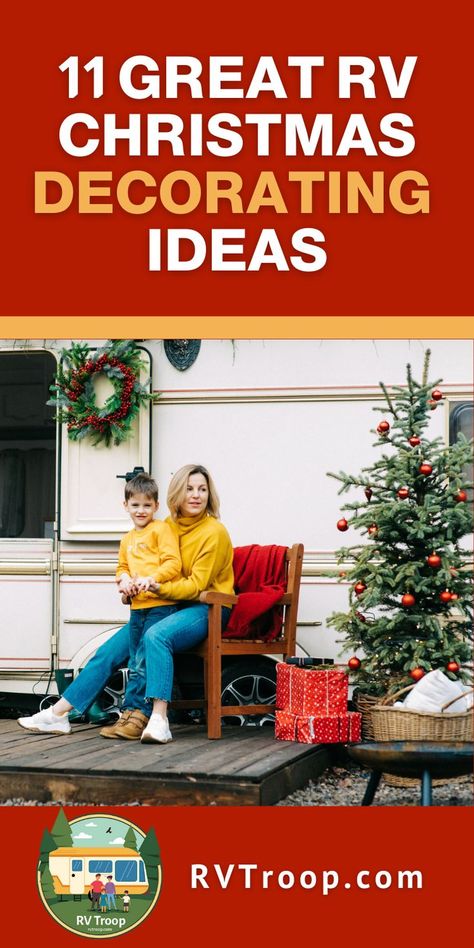 11 Great RV Christmas Decorating Ideas. RV ideas, RV hack, RV campers, RV and campers, RV makeover, RV camping ideas, camper, ideas RV living, camper hacks, camper trailer hacks, RV homes, camping RV, tiny RV, RV living, RV ideas trailers, camper life, RV living ideas, rv trailer, living in rv, motorhome, RV life, RV ideas motorhome, RV tips, RVs, RV living, RV trips, RV camping tips, family RV, RV campgrounds, RV maintenance, RV essentials, RV accessories #rv #camper #rvlife Camper Trailer Hacks, Rv Christmas Decorations, Rv Camping Ideas, Rv Living Ideas, Rv Hack, Trailer Hacks, Rv Christmas, Rv Essentials, Decorating Your Rv