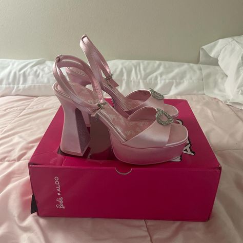 Barbie Aldo Platform Heels 

Never worn outside and... - Depop Hannah Marin, Digital Closet, Head Over Heels, Dream Shoes, Platform Heels, Bathing Suits, Original Box, Shoes Heels, The Outsiders