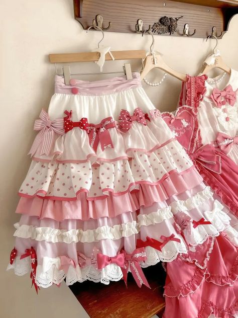 Lovecore Skirt, Lovecore Outfits, Lovecore Fashion, Sweet Lolita, Really Cute Outfits, Kawaii Clothes, Japan Fashion, Harajuku Fashion, Lolita Dress