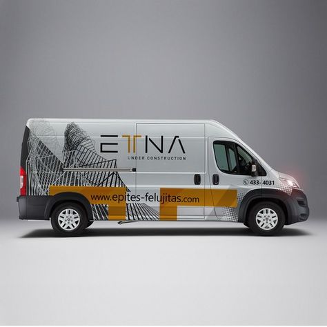 Create a creative van wrap for a modern architecture and construction company Car, truck or van wrap contest design#car#truck#winning Bakery Van, Truck Wraps Graphics, Van Signs, Company Car, Truck Graphics, Vehicle Signage, Van Wrap, Truck Covers, Car Wrap Design