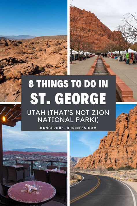 There's so much more to St. George, Utah than just Zional National Park. Here are the best things to do in St. George, from lesser-known state parks to desert gardens to local markets and restaurants, and more! What To Do In St George Utah, St George Utah Things To Do In, Southern Utah Road Trip, Things To Do In St George Utah, At George Utah, Utah Activities, Desert Gardens, Snow Canyon State Park, Utah Vacation