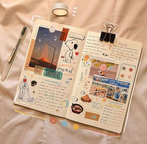 Album Journal, Bullet Journal Aesthetic, Diary Ideas, Bullet Journal Writing, Bullet Journal Art, Journal Themes, Journal Aesthetic, Bullet Journal Inspo, Photo Scrapbook