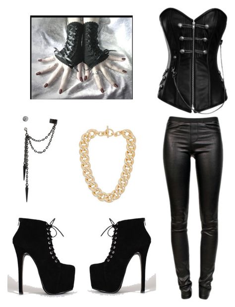 "Untitled #17" by avicka ❤ liked on Polyvore featuring KURO, Helmut Lang and Michael Kors Vampire Clothes, Miniskirt Outfits, Gothic Outfits, Dressy Outfits, Leather Outfit, Edgy Outfits, Dark Fashion, Helmut Lang, Teen Fashion Outfits