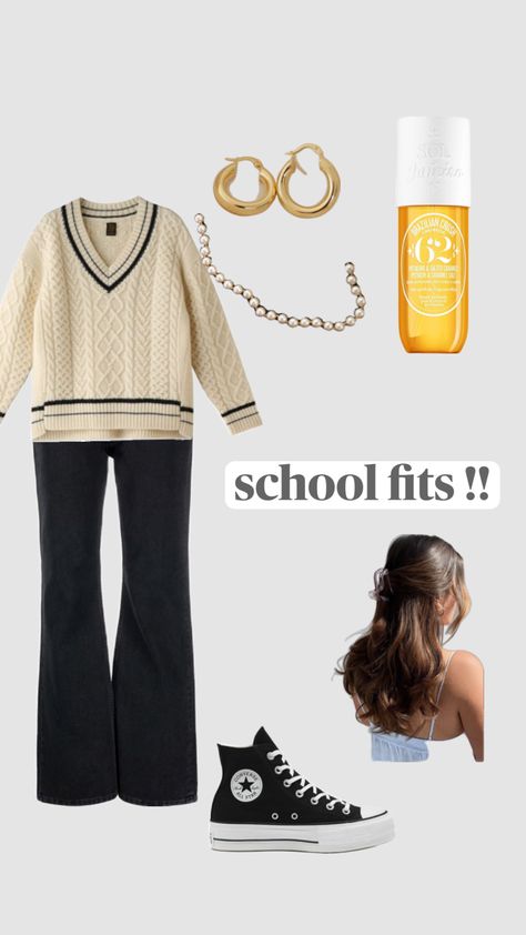 school fit !! [ dress code friendly 🫶🏼 ] Outfits Dress Code Friendly, School Outfits Dress Code, School Outfits Dress, School Fit, Outfits Dress, School Fits, Fit Dress, Dress Code, School Outfits