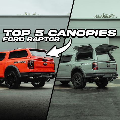 Top 5 Best Hardtop Canopies for Next-Gen 2023/2024 Ford Ranger Raptor Ford Ranger With Canopy, 2024 Ford Ranger Raptor, Ford Ranger Accessories, Ford Raptor Accessories, New Ford Ranger, Pick Up 4x4, Ford Ranger Raptor, Camper Shells, Vw Amarok