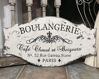 Cozy French Country Living Room, French Inspired Decor, Mermaid Sign, Patina Style, French Signs, Bakery Sign, Etiquette Vintage, Paris Flea Markets, Beach House Signs