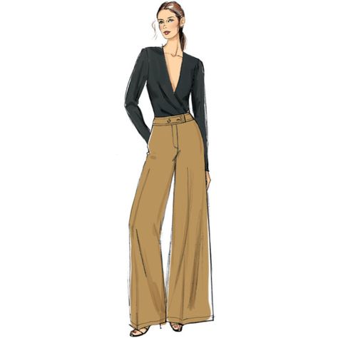 Trousers Sewing Pattern, Mode Prints, Dress Design Drawing, Fashion Illustration Sketches Dresses, Fashion Sketches Dresses, Fashion Drawing Dresses, Sketches Dresses, Fashion Drawings, Vogue Sewing