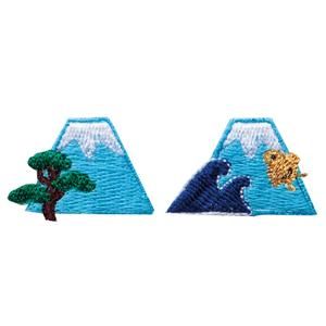 Embroidery patch ''Mt. Fuji'' [Blue] Japan 2023, Monte Fuji, Kind Of Blue, T Bag, Japanese Craft, Mt Fuji, Japanese Crafts, Textile Jewelry, Embroidery Patches