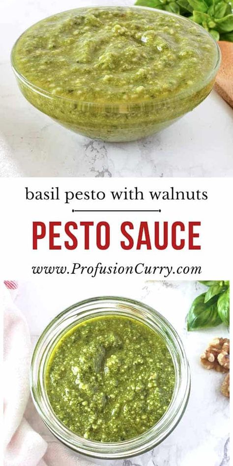 Basil Pesto Recipe Without Pine Nuts, Pesto With Walnuts Recipes, Turkey Meatloaf Muffins Recipe, Basil Walnut Pesto, Pesto Sauce Recipe, Basil Pesto Sauce, Basil Pesto Recipes, Toasted Ravioli, Easy Pasta Dinner