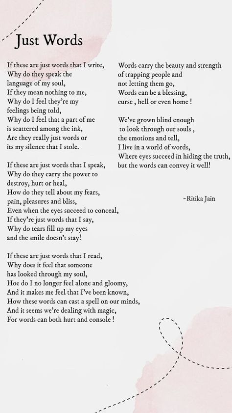 No word is 'just a word' ... it has lot hiding behind Cursive Journal, Becky Hemsley, Writing Hooks, Meaningful Poems, Unexpected Love, Self Inspirational Quotes, Prayer Life, Poetry Inspiration, Sorry Not Sorry