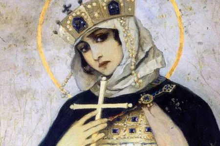 M. Nesterov, “Princess Olga,” Vladimir Cathedral, 1892 St Olga Of Kiev, Saint Olga, Olga Of Kiev, Kiev, Revenge, Crown, Google Search