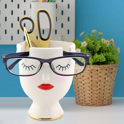 Fun Desk Accessories, Towel Holder Diy, Eyeglass Stand, Cool Desk Accessories, People With Glasses, Soft Board, Office Paint, Shop Desk, Out Of Your Mind