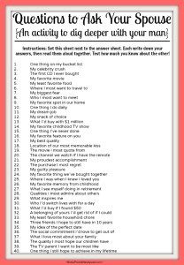 When my husband and I went on our honeymoon, I brought along a newlywed book, and among the information in the book, it also contained some questions to ask each other. A lot of the questions we had a Questions To Ask Your Spouse, Basic Questions, Idle Game, Marriage Relationship, Marriage Tips, 1st Anniversary, Night Ideas, Happy Marriage, Dating Quotes