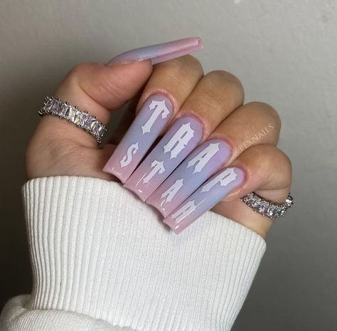 Future Nails, Designer Nails, Nail Acrylic, Bears Nails, Punk Nails, Baddie Nails, Stylish Nails Designs, Long Acrylic, Unique Acrylic Nails