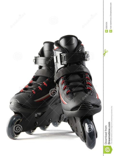 Inline skates. A pair of inline skates on white background with clipping path #Sponsored , #ADVERTISEMENT, #Sponsored, #skates, #inline, #clipping, #pair Inline Skates, Inline Skating, Front View, Fashion Illustration, Hiking Boots, Image Search, White Background, Photo Image, Stock Images