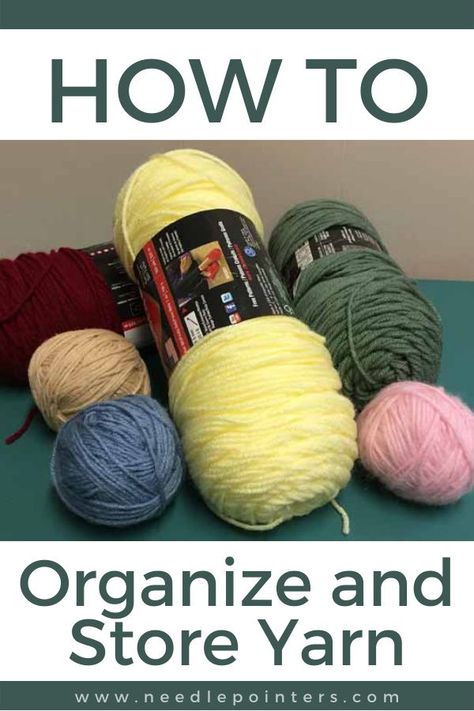 If you are a knitting enthusiast, an avid crocheter, a weaving fan, or a general craft lover, you probably have a stash of yarn. How to store the yarn stash to keep it in good shape and organized so colorful hanks, skeins and balls of yarn can be found at a glance and accessible can be a challenge. How To Organize Yarn Stash, How To Store Yarn Ideas, Yarn Ball Storage, How To Store Yarn How To Organize, Yarn Storage Diy, Yarn Room Organization, Yarn Stash Organization, Diy Yarn Storage Ideas Small Spaces, Yarn Storage Ideas Organizing