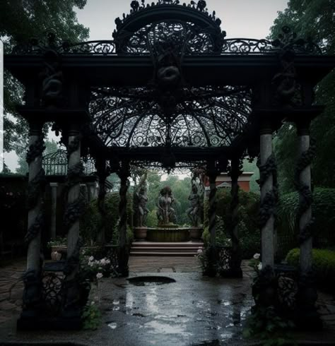 Dark Academia Garden, Goth Mansion, Manor Exterior, Goth Castle, Manor Aesthetic, Goth Architecture, Gothic Manor, Goth Houses, Castle Exterior