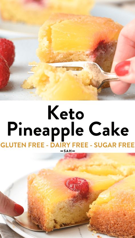 Delicious Smoothies, Low Carb Low Sugar, Keto Cake, Pineapple Upside Down Cake, Pineapple Upside, Pineapple Upside Down, Low Carb Diet Recipes, Pineapple Cake, 140 Pounds