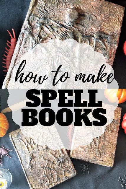 Diy Spellbook, Simple Halloween Decor, Halloween Spell Book, Halloween Spells, Spell Books, Festa Harry Potter, Creepy Halloween Decorations, Simple Craft, Halloween Books