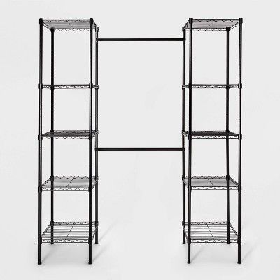 Wire Closet Systems, Wall Mounted Closet, Closet Organizer Kits, Cheap Closet, Custom Closet Organization, Closet Storage Systems, Free Standing Closet, Tiny Closet, Two Towers