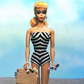 Original Barbie 50s Swimsuit, Beach Blanket Bingo, First Barbie, Original Barbie, Ice Cream Day, Coffee Ice, Beatles Songs, Coffee Ice Cream, Old Shows