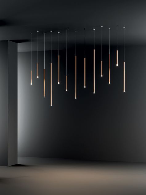 A-Tube Nano, design by Studio Italia Design, Suspension Cluster | Lodes Tube Light Design, Cluster Lighting, Tube Pendant Light, Tube Lighting, Ceiling Lamp Design, Modern Hanging Lights, Italia Design, Drop Lights, Ceiling Light Design