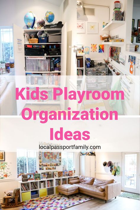 Kids Playroom Organization Ideas, playroom toy storage ideas, playroom book storage ideas, playroom craft storage ideas Kids Playroom Organization, Functional Playroom, Playroom Organization Ideas, Playroom Organization, Kids Playroom, Organization Ideas, Our Kids, Cool Kids, To Play