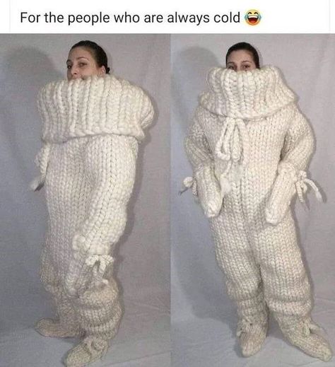 More Memes For Women Which Men Won't Comprehend Knitting Humor Funny, Turtleneck Jumpsuit, Knitting Humor, Lol Memes, Always Cold, Memes Of The Day, Funny Fashion, Warm Sweaters, Body Warmer