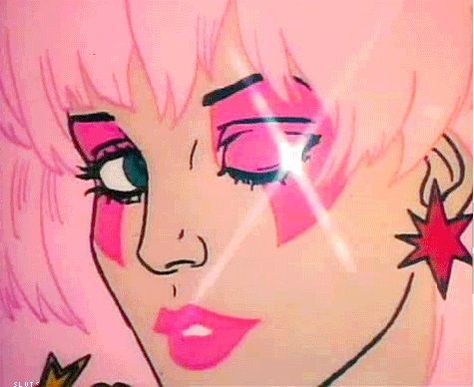 Jem And The Holograms Aesthetic, Holograms Aesthetic, Jem Cartoon, Best 80s Cartoons, 80s Characters, Pfp Edit, Scifi Fantasy Art, Kawaii Tattoo, Animated Banners