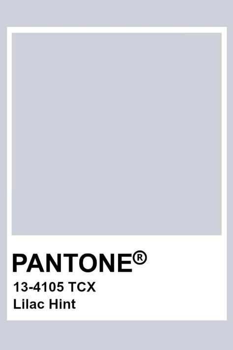 Pantone Lilac Hint Pantone Tcx, Pantone Color Chart, Pantone Swatches, Pantone Palette, Pantone Colour Palettes, Color Chip, Color Palette Design, Color Inspo, Aesthetic Colors