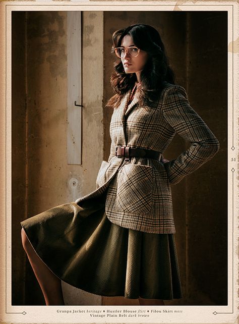 40s Mode, Librarian Style, Men At Work, Dark Academia Outfit, Royal Flush, Lena Hoschek, Dark Academia Fashion, Academia Fashion, Feminine Fashion