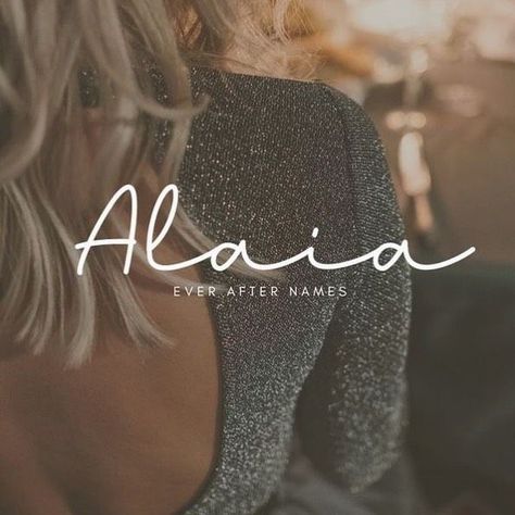 Ever After Names - Baby Names on Instagram: "Alaia is of Basque origin and means “joyful, happy” ♥️ How beautiful is this name?! Give Alaia a first or middle name. . . . . . . . . . . #alaia #girlnames #uniquename #namesforgirls #babygirlnames #pregnancyannouncement #itsagirl #girlbaby #mom2be #3rdtrimester #32weekspregnant #writercommunity #authorlifemonth #writerinspiration" Alexia Name Meaning, Alaia Name Meaning, Alaia Name, Basque Names, Elias Name, Chelsea Baby, Country Baby Names, 32 Weeks Pregnant, Rare Baby Names