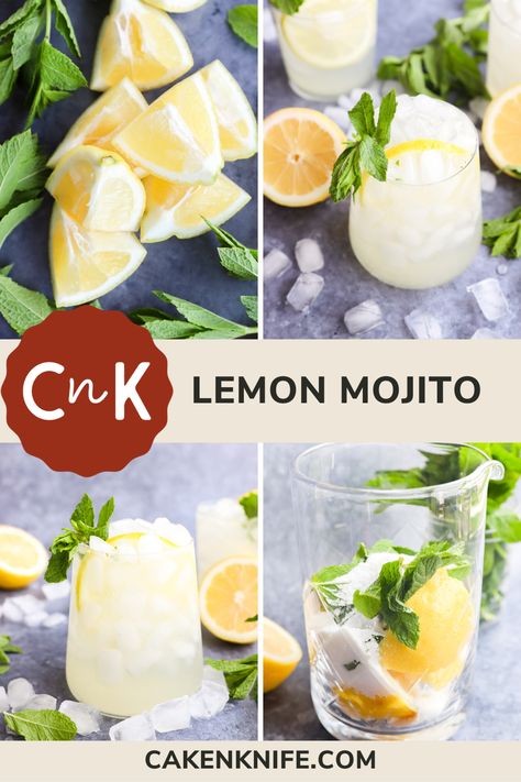 Lemon Mojito Recipe, Lemon Cocktail Recipes, Lemon Mojito, Honey Lime Shrimp, Classic Mojito, Mint Drink, Spicy Guacamole, Spring Cocktails Recipes, Lemon Seeds