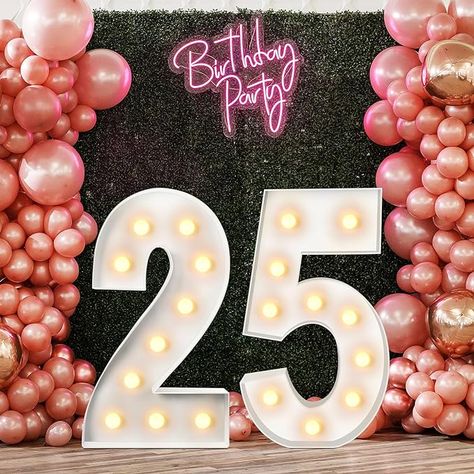 Amazon.com: Retisee 3.3ft Number Decoration Marquee White Light Up Numbers Balloons Frame Giant 13 16 18 21 25 30 40 60 70 Numbers Sign for Birthday Anniversary Wedding Party Supplies (25 Style) : Toys & Games 21 Lights Number, 16 Light Up Numbers, 18th Light Up Numbers, The Big Light Up Number Of 15, 40th Light Up Numbers, Balloon Frame, Wedding Party Supplies, Stand Light, 25th Birthday