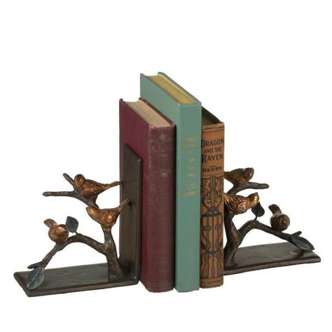 Pretty Book Ends Are Great Gifts for Book Lovers Branch Design, Bird On Branch, Decorating Shelves, Plywood Furniture, Antique Farmhouse, Jack Russell Terrier, Sale Event, Joss And Main, Table Top Decor