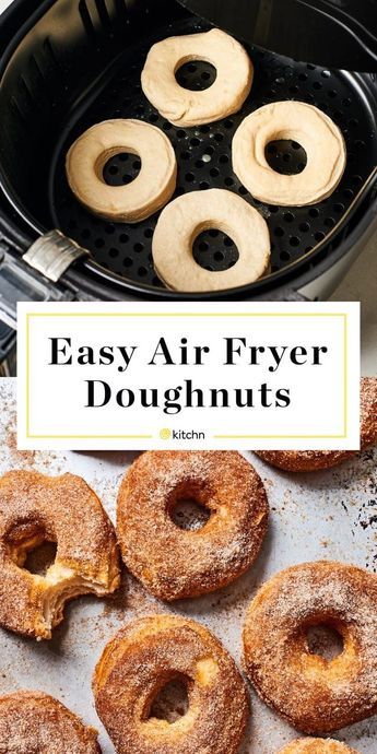 Air Fryer Desserts, Air Fryer Donuts, Cinnamon Sugar Recipes, Making Donuts, Cinnamon Sugar Donuts, Flaky Biscuits, Air Fryer Oven Recipes, Air Fry Recipes, Easy Air Fryer