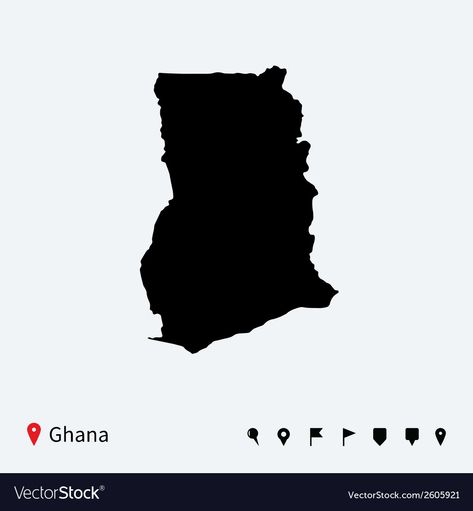 Map Of Ghana, Ghana Map, Cricut Monogram Font, Map Layout, Cricut Monogram, Vector Map, Map Vector, Monogram Fonts, Ghana