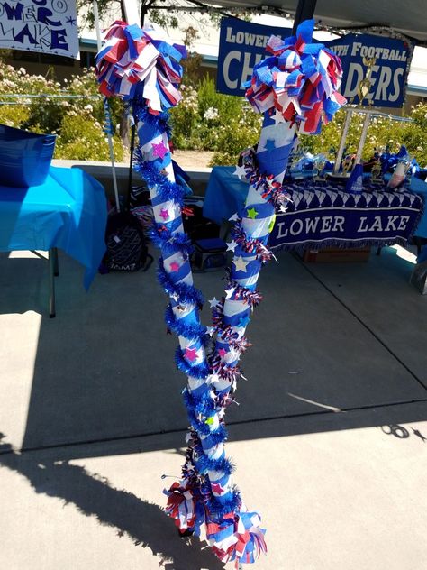 Cheer camp!  Pop up tent leg spirit sticks! Cheer Tent Decorations, Cheer Camp Decorations, Spirit Stick, Spirit Sticks, Cheer Spirit, Cheer Camp, Tent Decorations, Camping Decor, Cheer Team